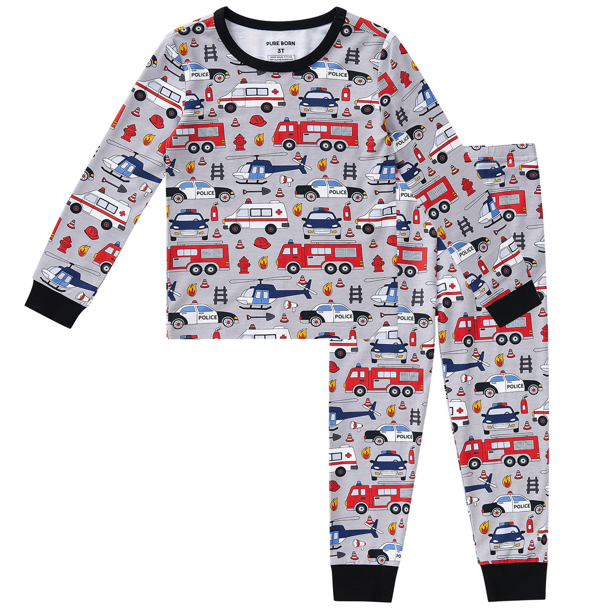 Viscose From Bamboo Pajamas for Boys Long Sleeve