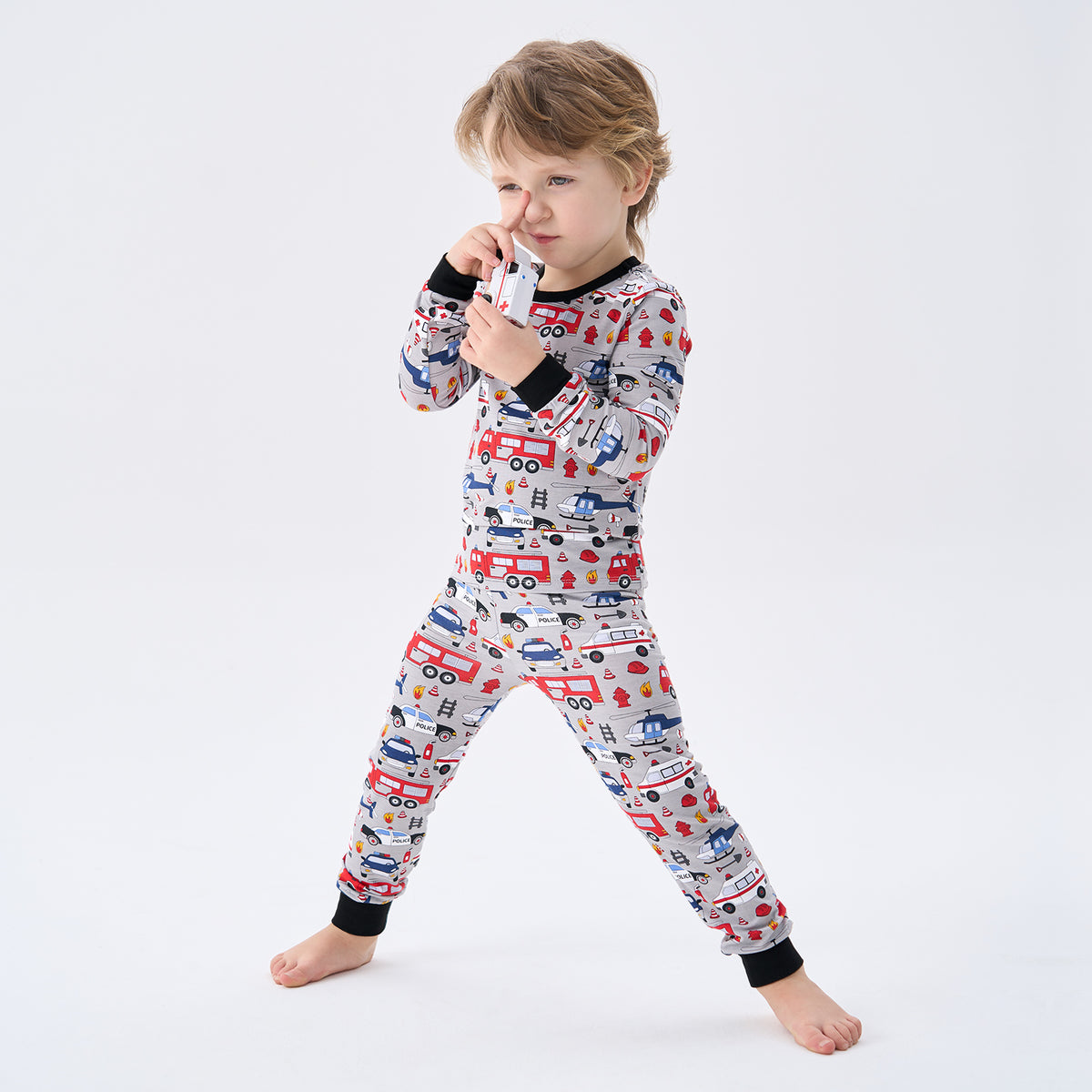 Viscose From Bamboo Pajamas for Boys Long Sleeve