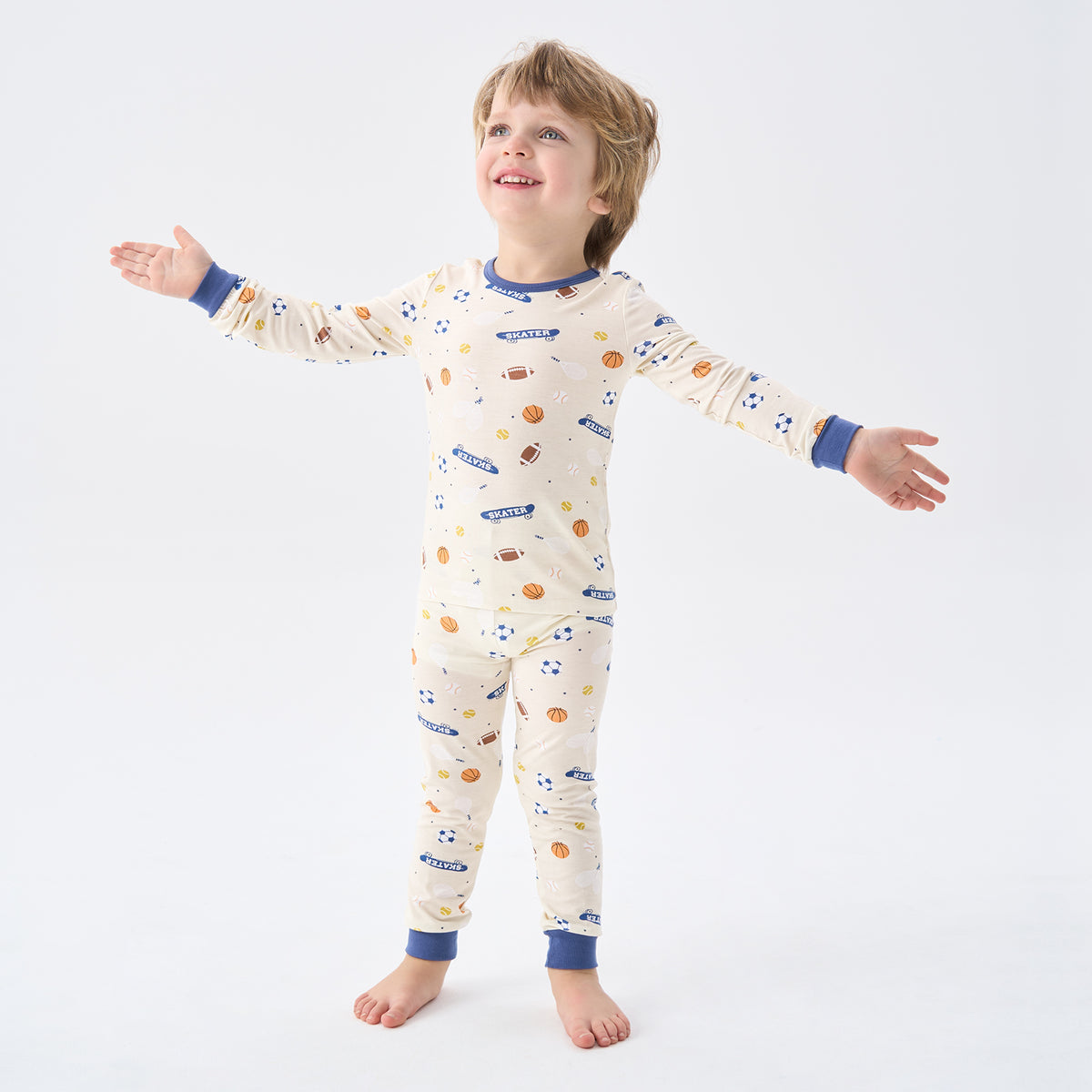 Viscose From Bamboo Pajamas for Boys Long Sleeve