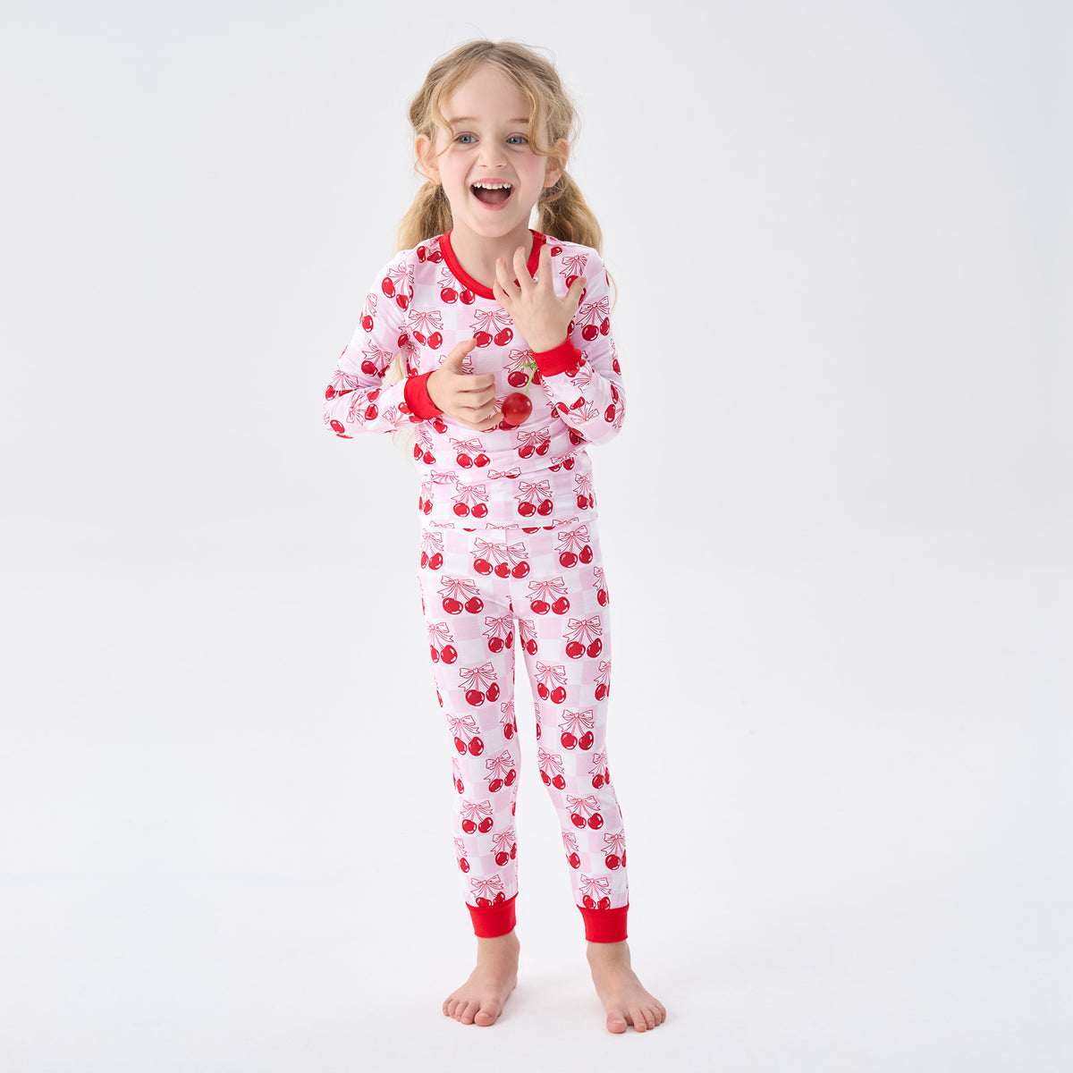 Viscose From Bamboo Pajamas for Girls Long Sleeve
