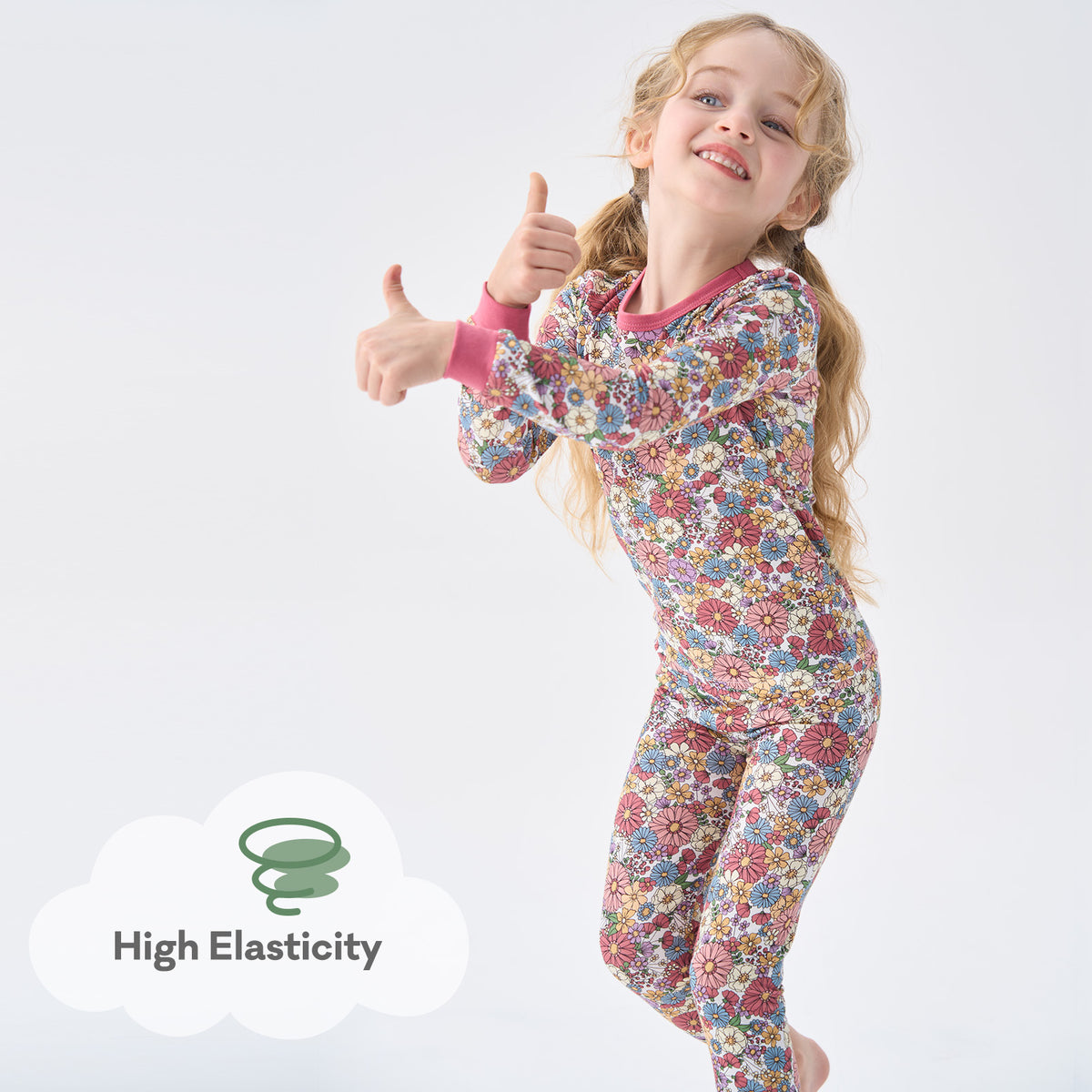Viscose From Bamboo Pajamas for Girls Long Sleeve