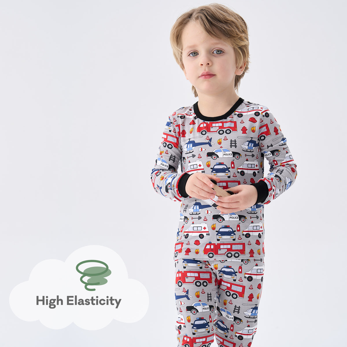 Viscose From Bamboo Pajamas for Boys Long Sleeve