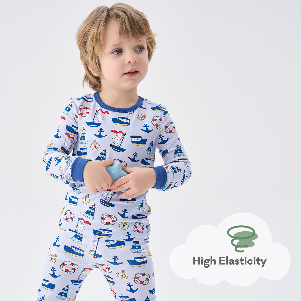 Viscose From Bamboo Pajamas for Boys Long Sleeve