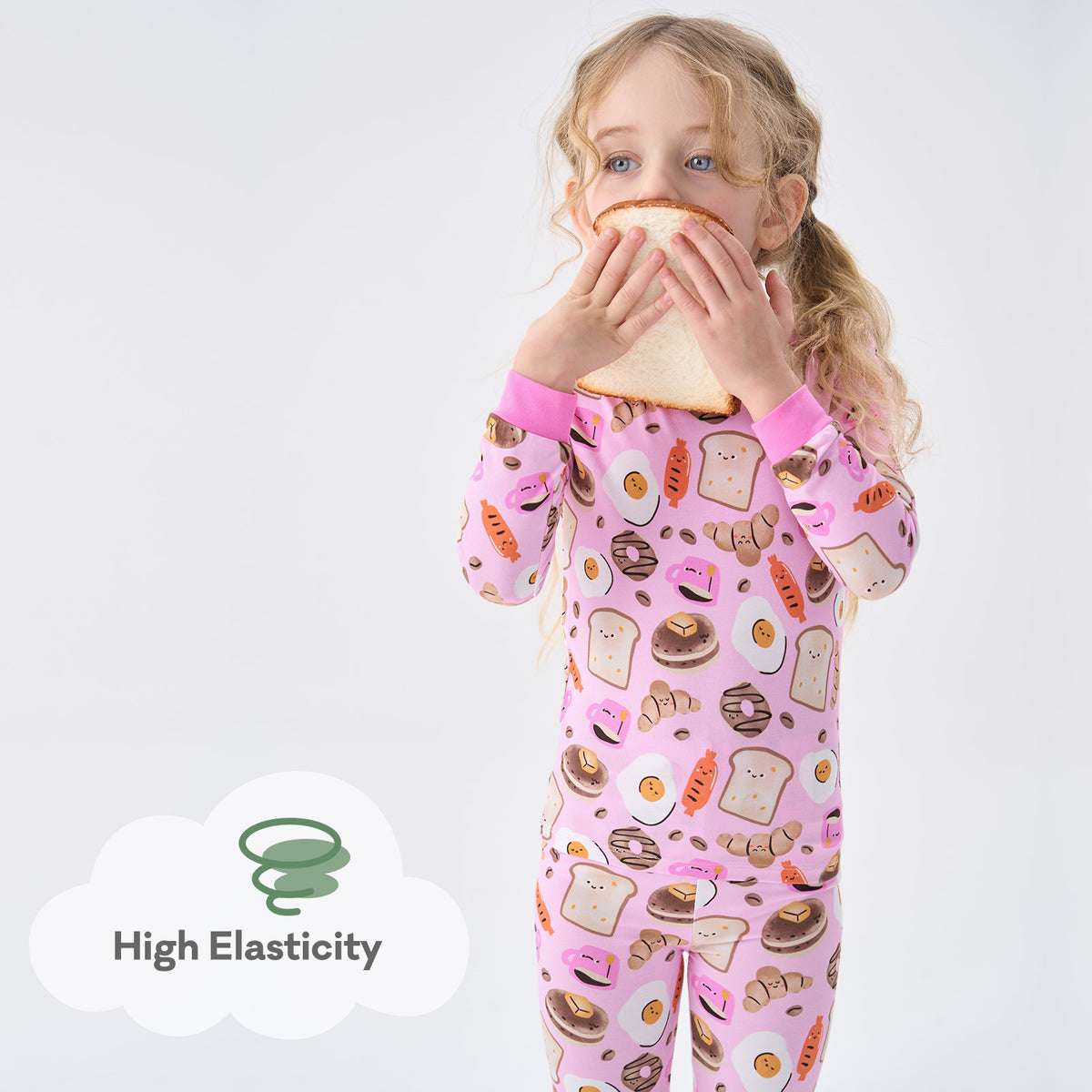 Viscose From Bamboo Pajamas for Girls Long Sleeve