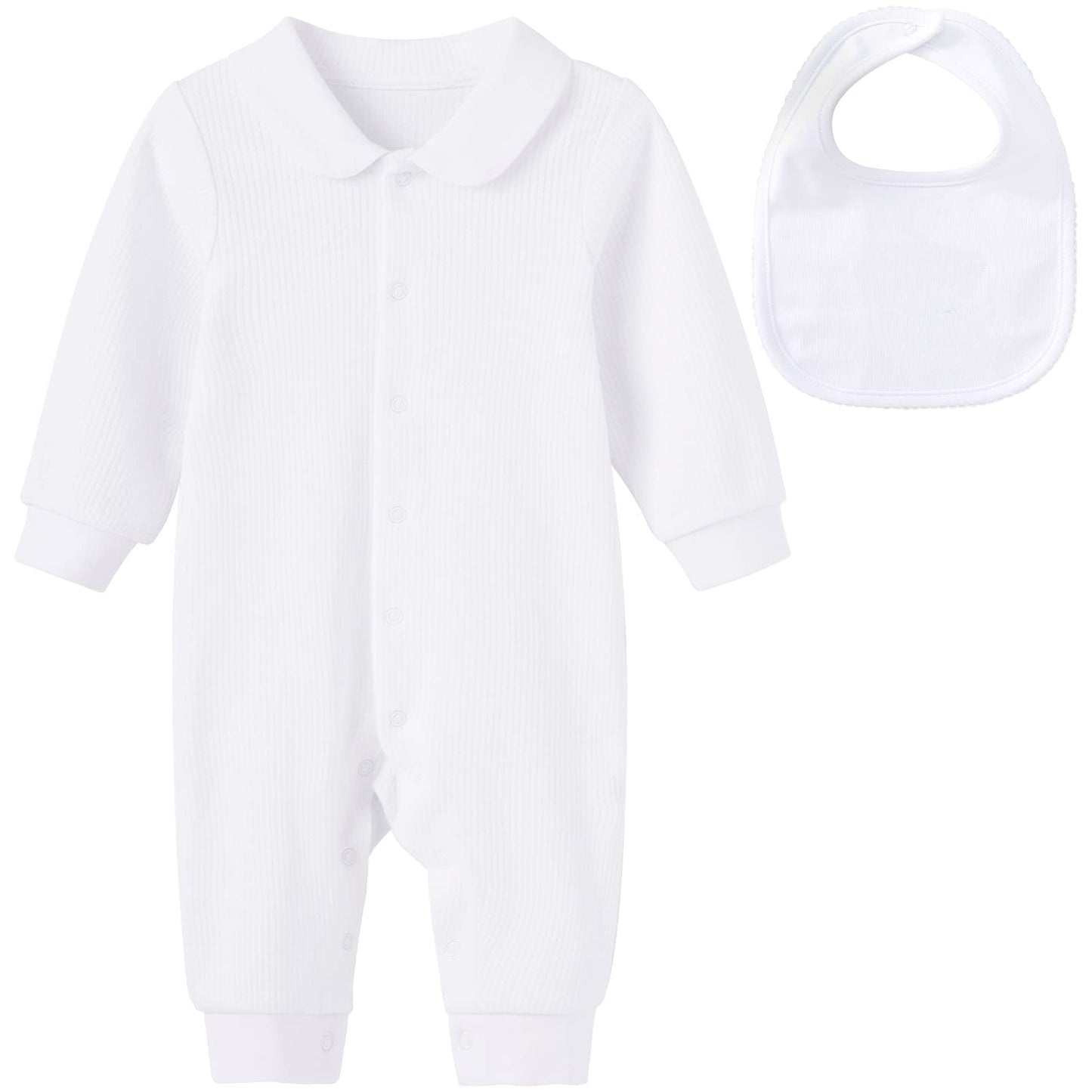 White Cross Baptism Outfit Long Sleeve
