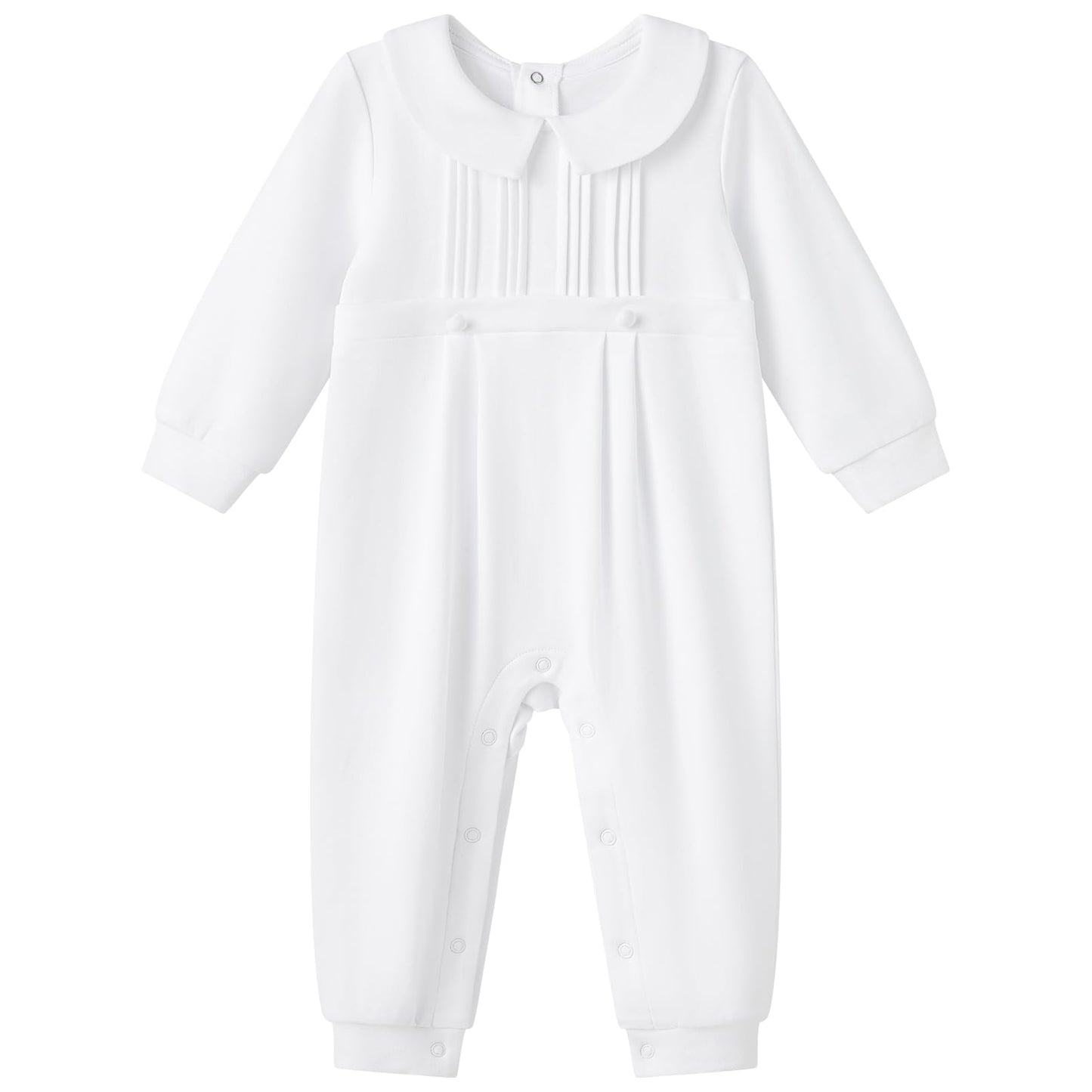White Cross Baptism Outfit Long Sleeve