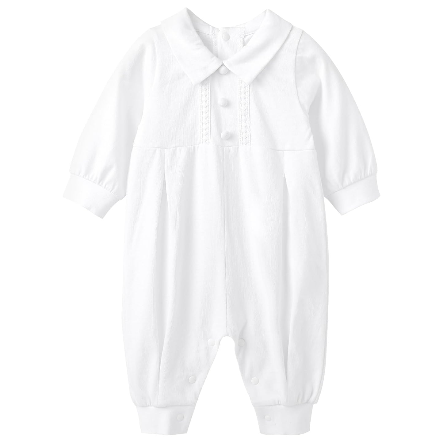 White Cross Baptism Outfit Long Sleeve