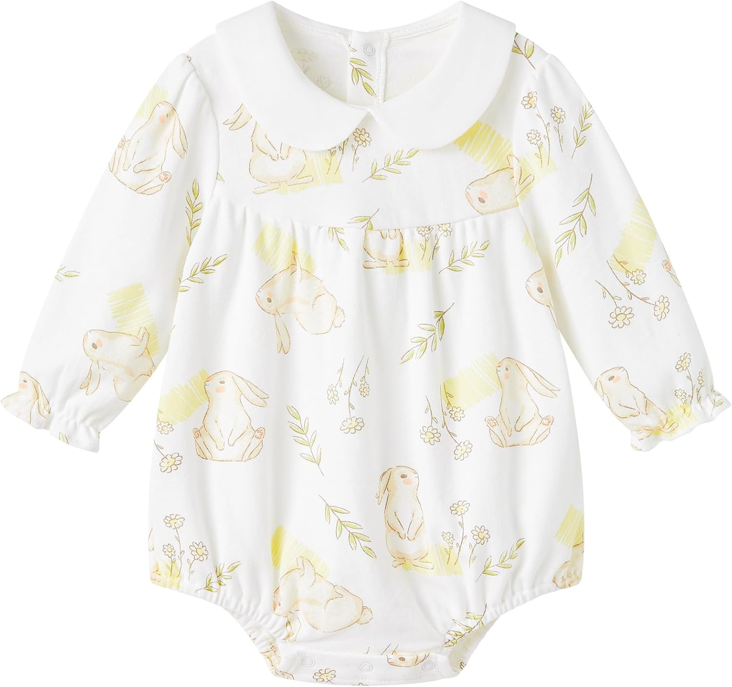 pureborn Baby Girls Boys Bodysuit Super Soft Cotton Romper 0-24 Months