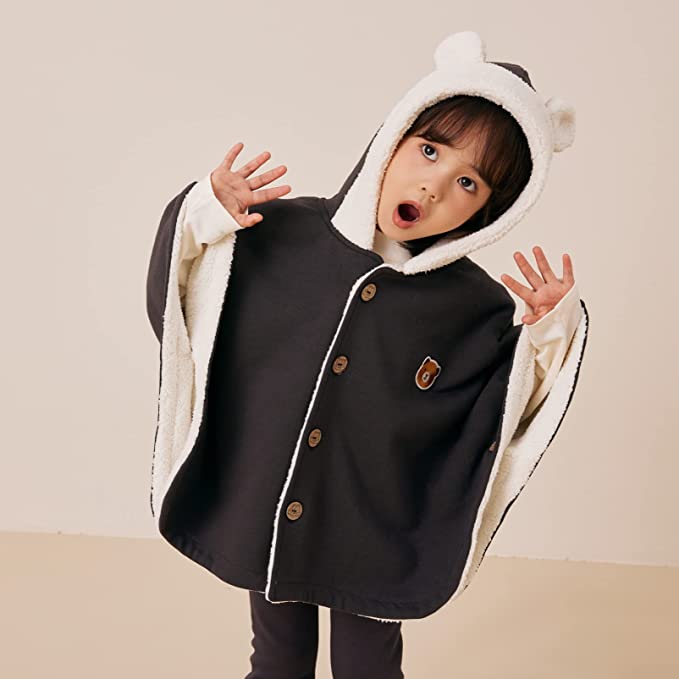 Broryan Baby Poncho Hooded Cape Cloak Winter Fall Warm Outwear Poncho