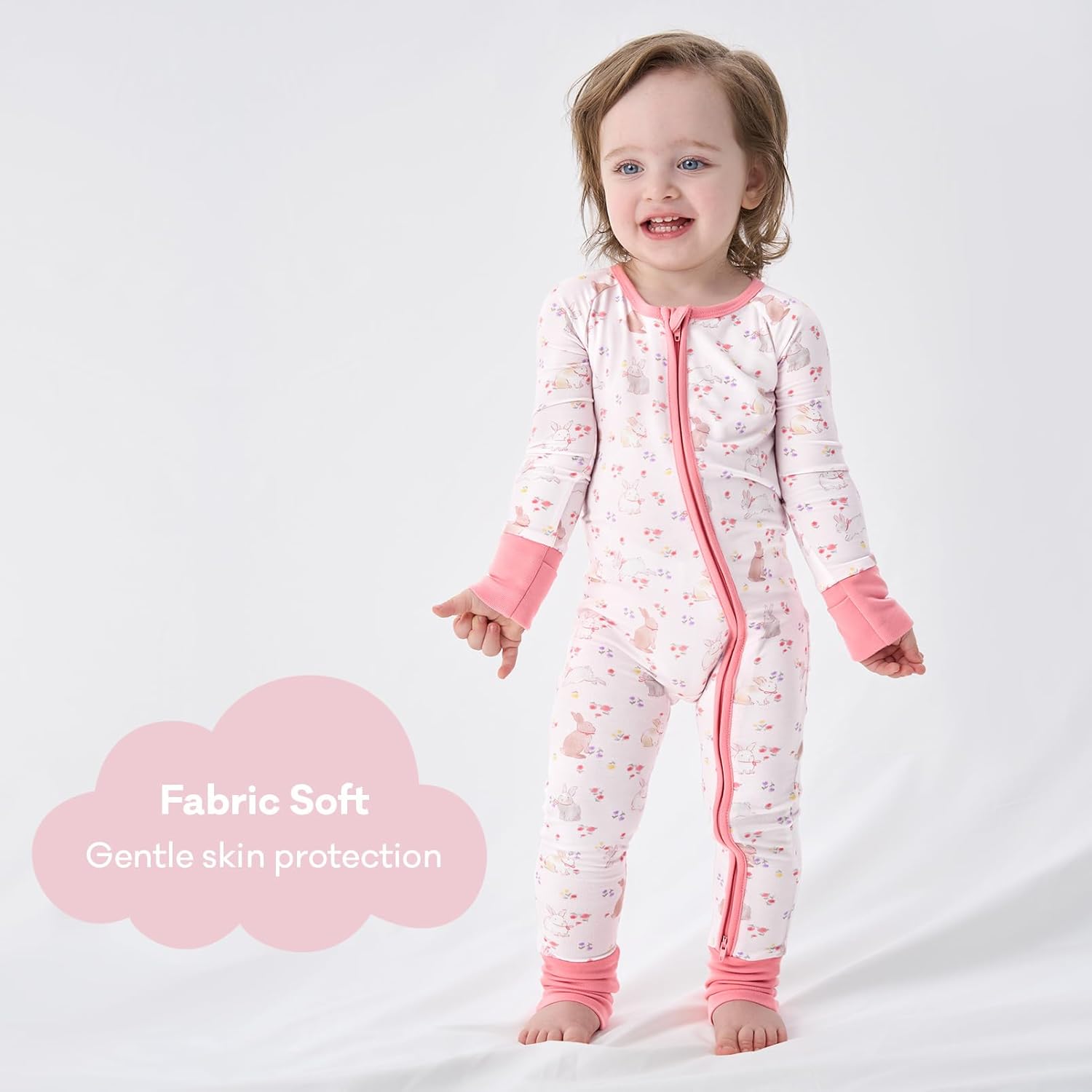 pureborn Baby Boys Sleeper Viscose from Bamboo Pajamas 2-Way Zipper Snug Fit Sleepwear Blue Cowboy Boots 0-3 Months