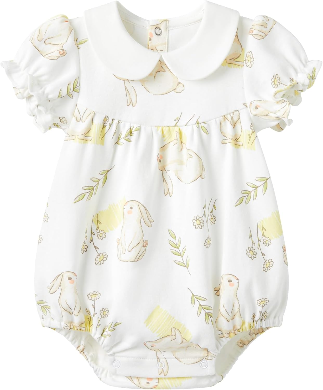 pureborn Baby Girls Boys Bodysuit Super Soft Cotton Romper 0-24 Months