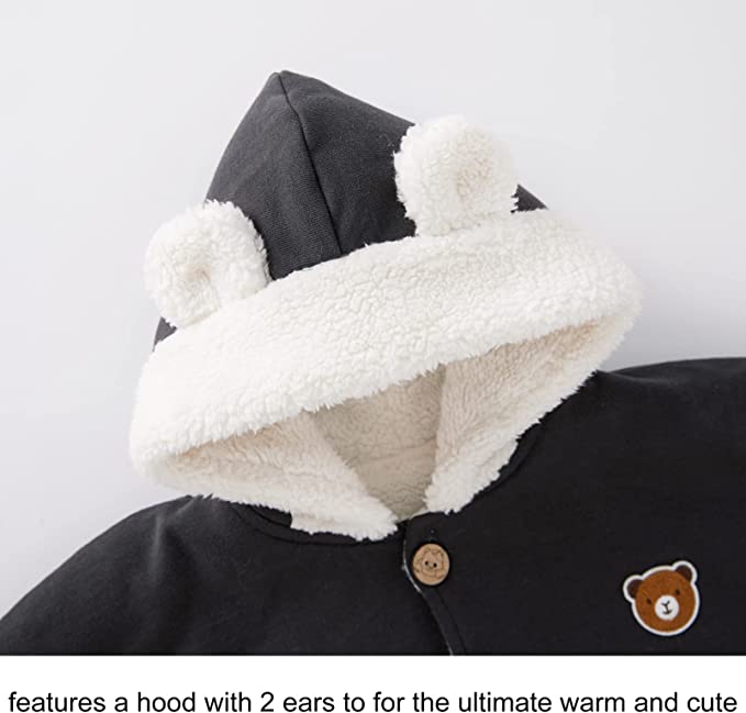 Broryan Baby Poncho Hooded Cape Cloak Winter Fall Warm Outwear Poncho
