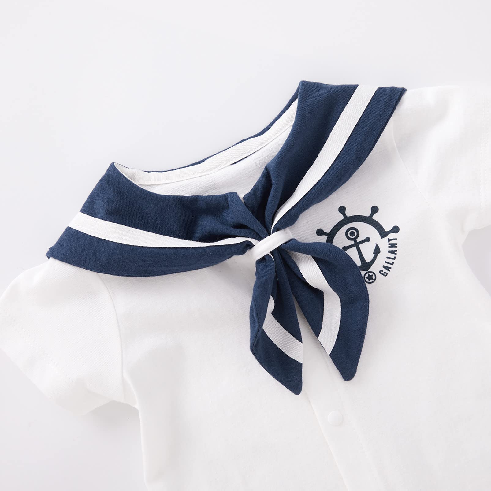 pureborn Baby Boys Girls Nautical Romper One-Piece Beach Outfit Summer Clothes 0-24 Months