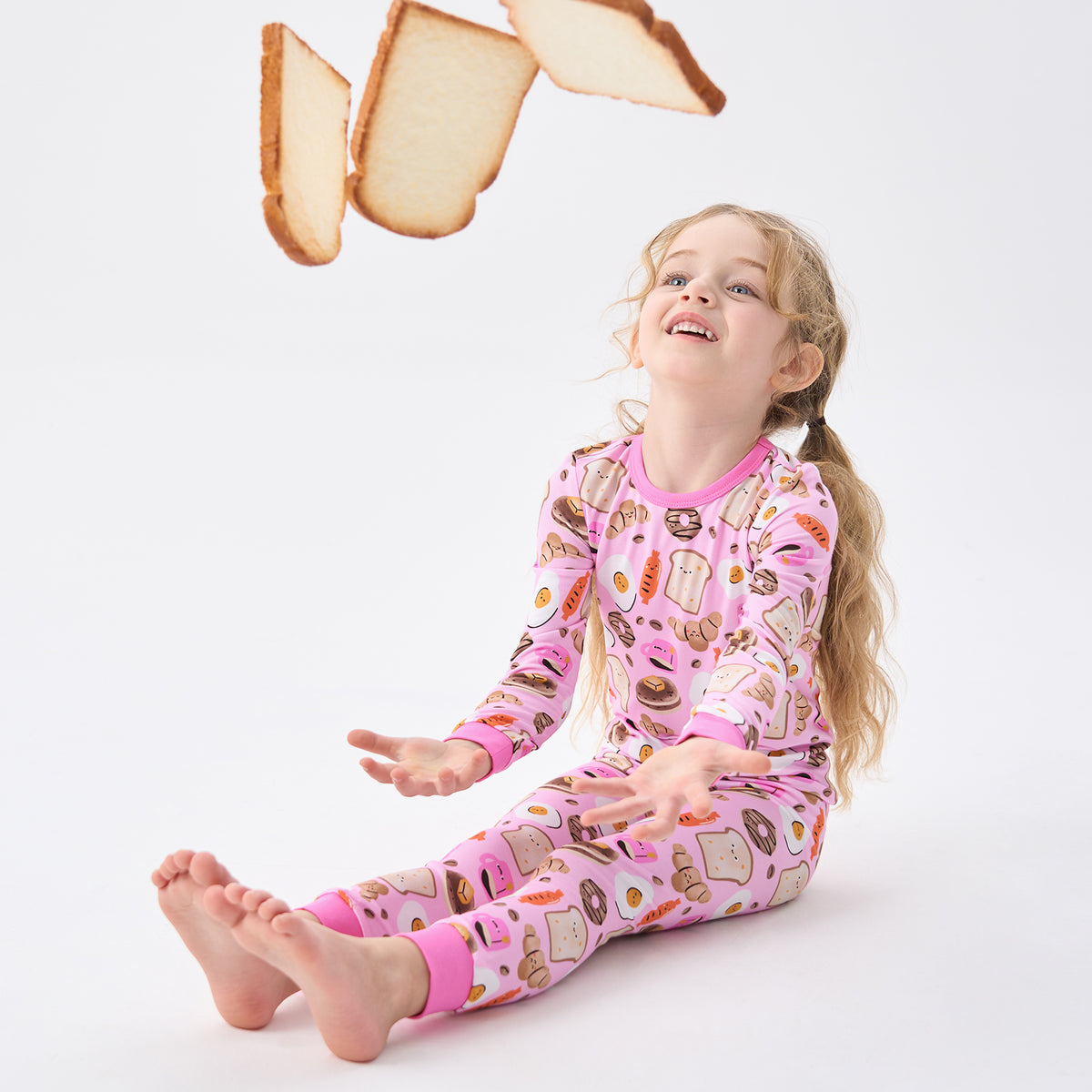 Viscose From Bamboo Pajamas for Girls Long Sleeve