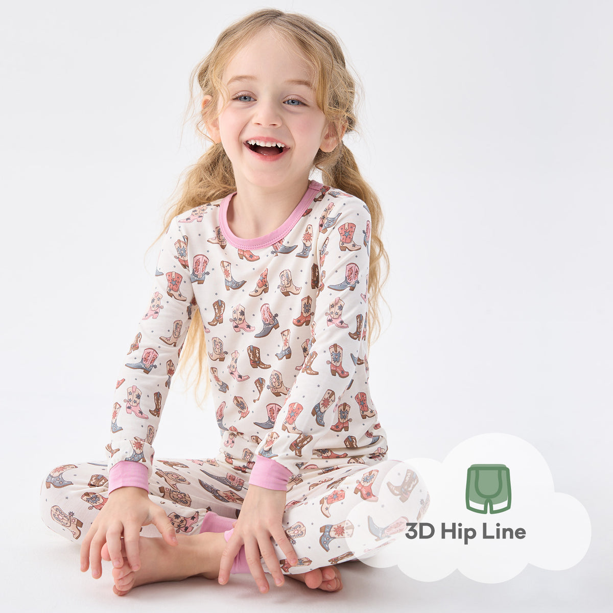 Viscose From Bamboo Pajamas for Girls Long Sleeve