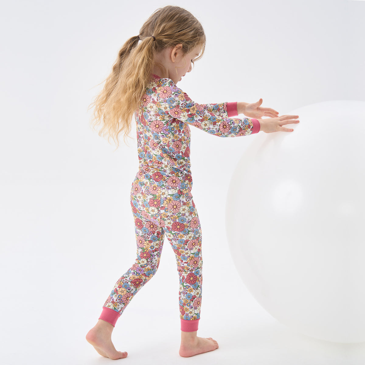 Viscose From Bamboo Pajamas for Girls Long Sleeve
