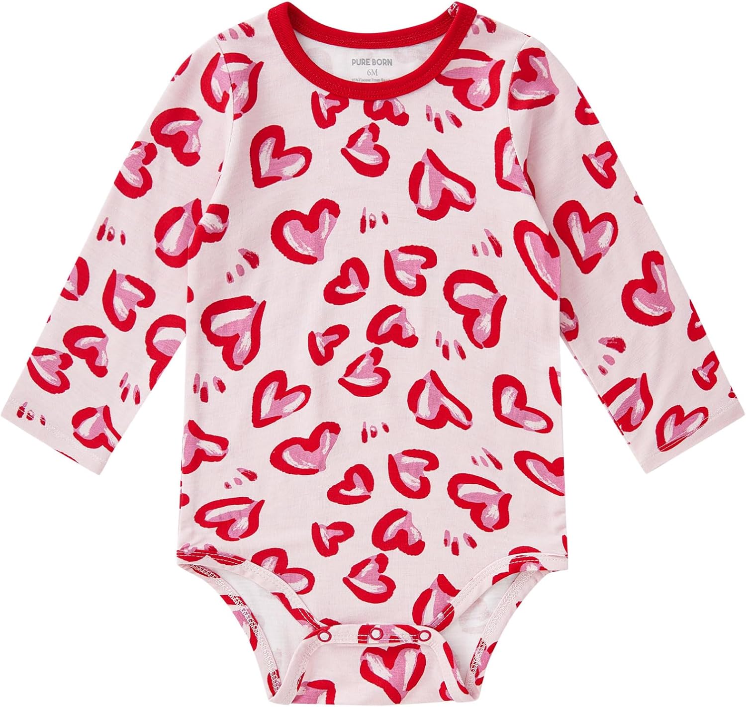 pureborn Baby Girls Boys Bodysuit Super Soft Cotton Romper 0-24 Months