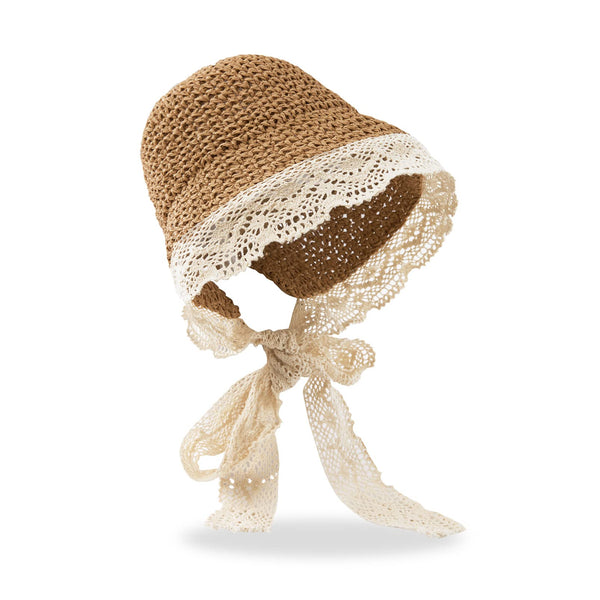pureborn Baby Toddler Girls Straw Sun Hat Summer Beach Hat