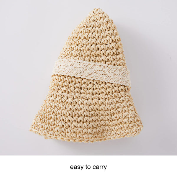 pureborn Baby Toddler Girls Straw Sun Hat Summer Beach Hat