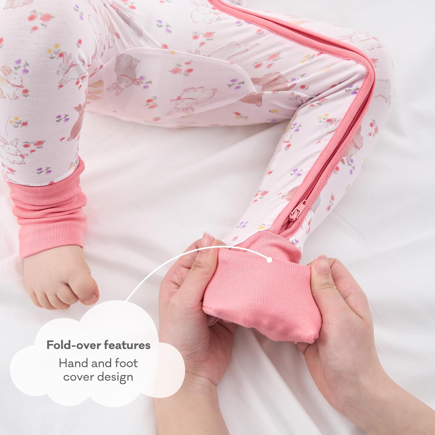 pureborn Baby Boys Sleeper Viscose from Bamboo Pajamas 2-Way Zipper Snug Fit Sleepwear Blue Cowboy Boots 0-3 Months