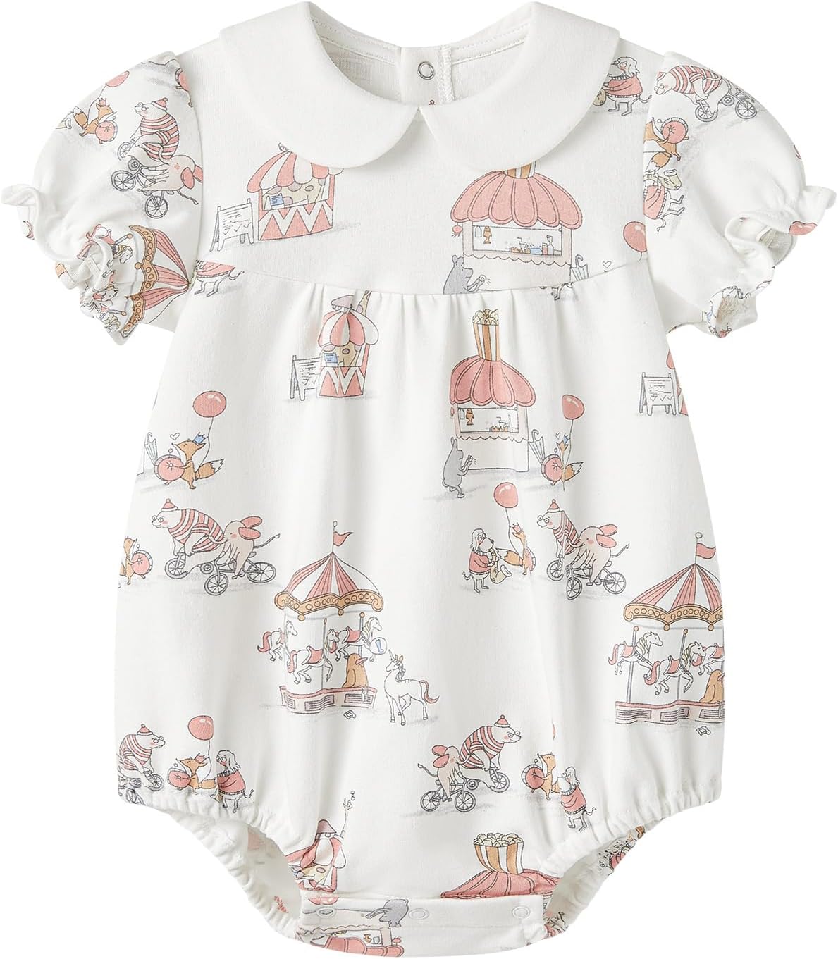 pureborn Baby Girls Boys Bodysuit Super Soft Cotton Romper 0-24 Months