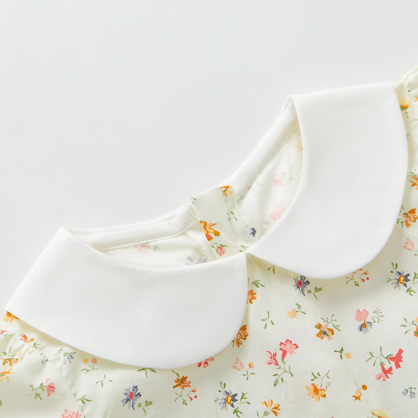 pureborn Baby Toddler Girl Woven Dress Short Sleeve Cotton Playwear Dresses 0-5T