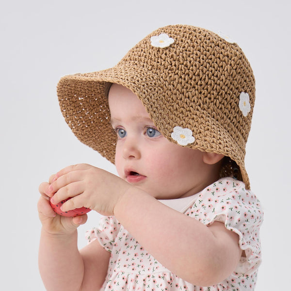 pureborn Baby Toddler Girls Straw Sun Hat Summer Beach Hat