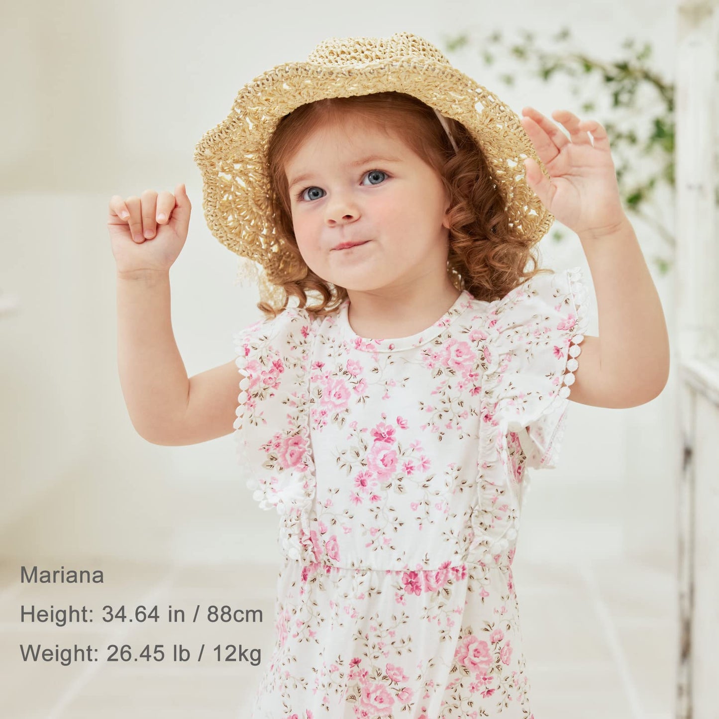 Baby Toddler Girls Straw Hat