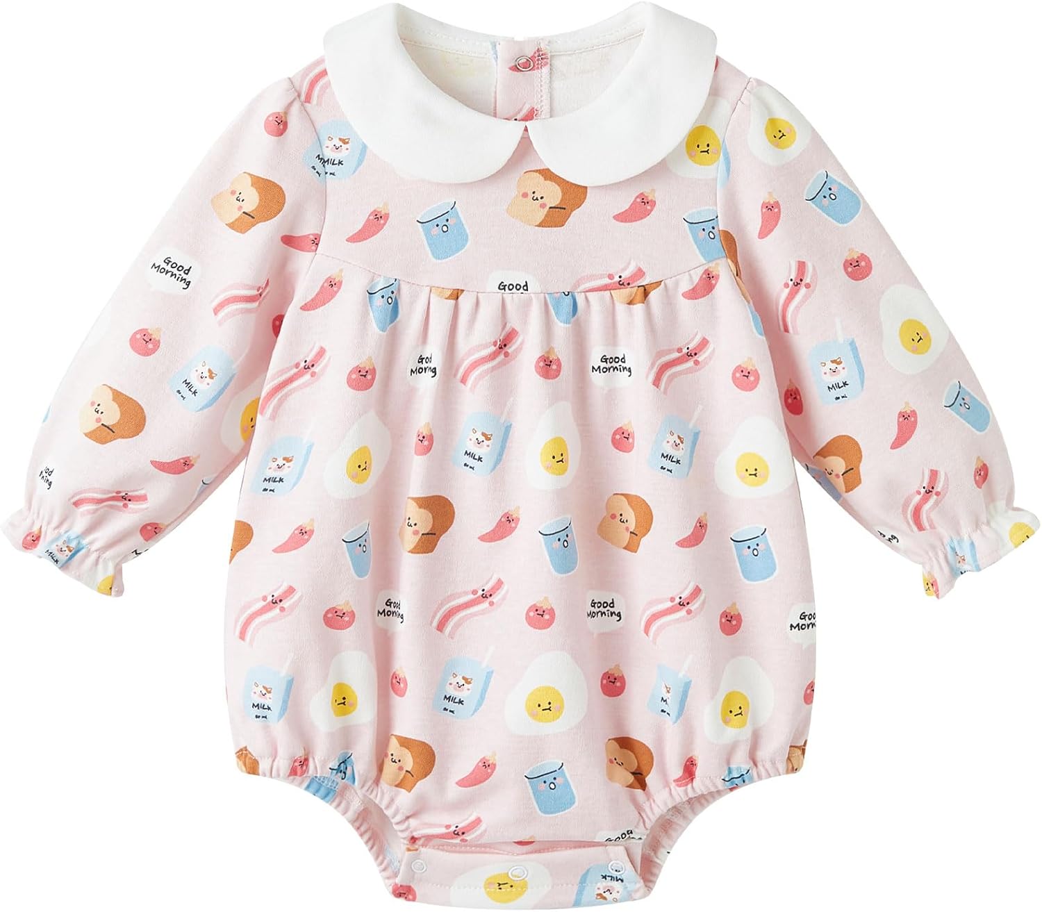 pureborn Baby Girls Boys Bodysuit Super Soft Cotton Romper 0-24 Months