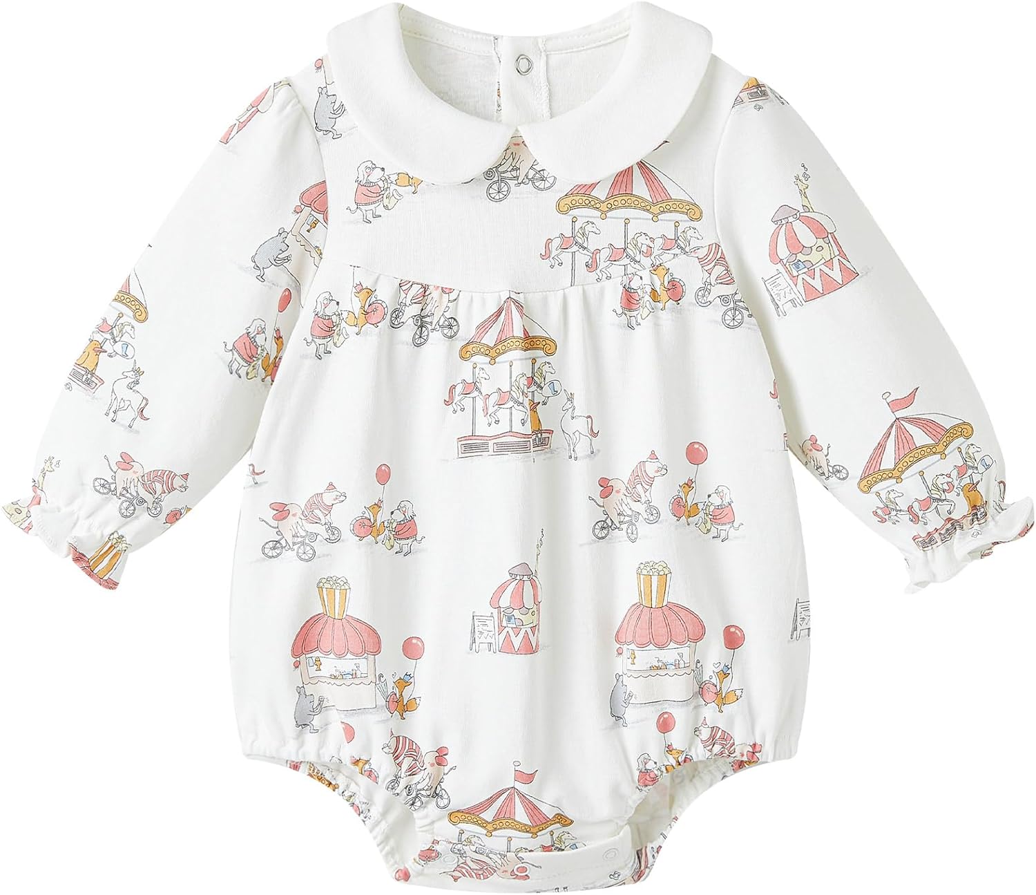 pureborn Baby Girls Boys Bodysuit Super Soft Cotton Romper 0-24 Months