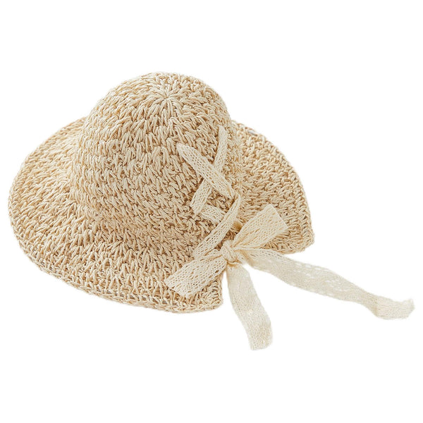 pureborn Baby Toddler Girls Straw Sun Hat Summer Beach Hat