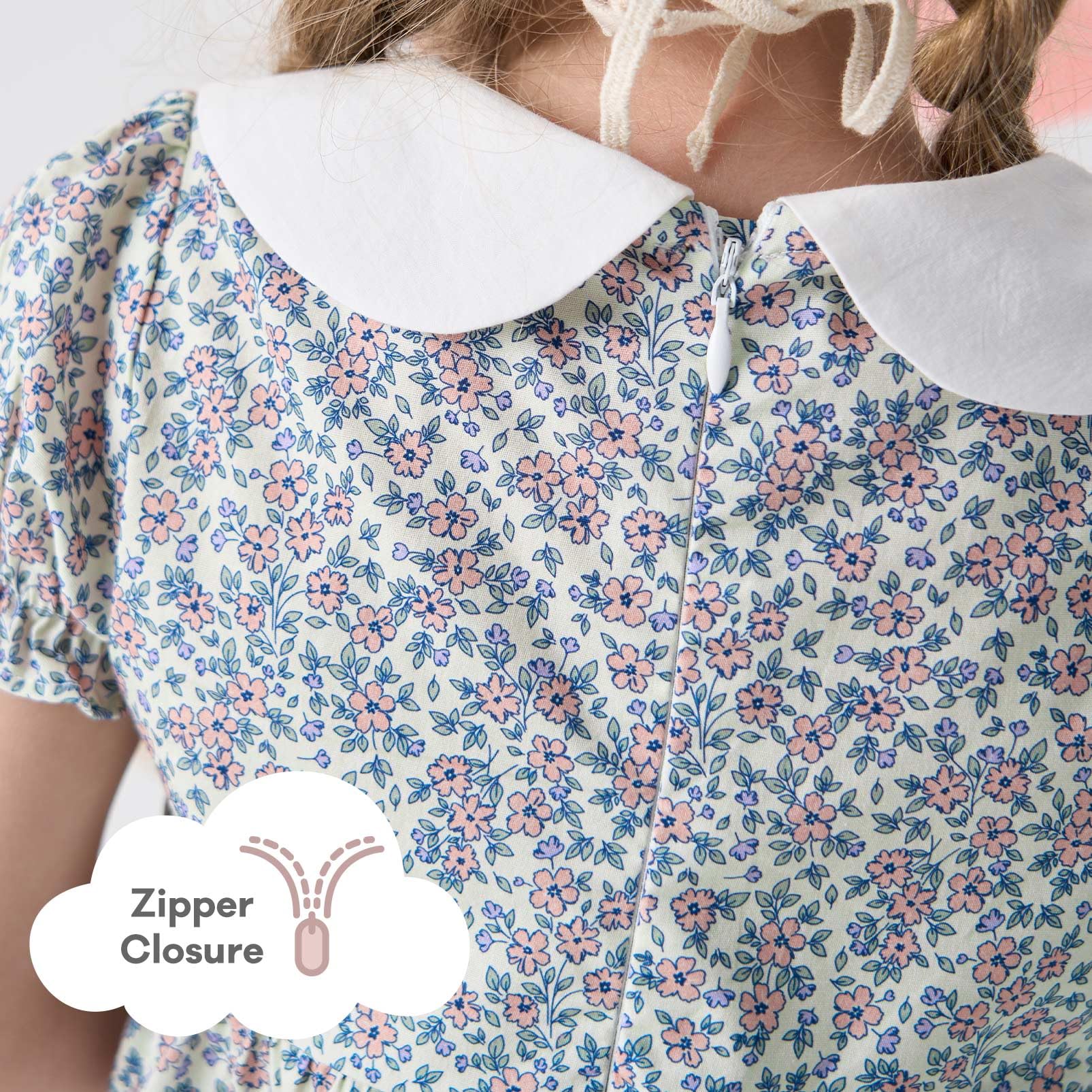 pureborn Baby Toddler Girl Woven Dress Short Sleeve Cotton Playwear Dresses 0-5T