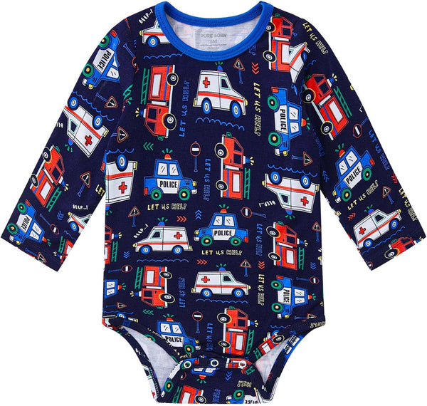 pureborn Baby Boys Girls Bodysuit Super Soft Cotton Romper 0-24 Months