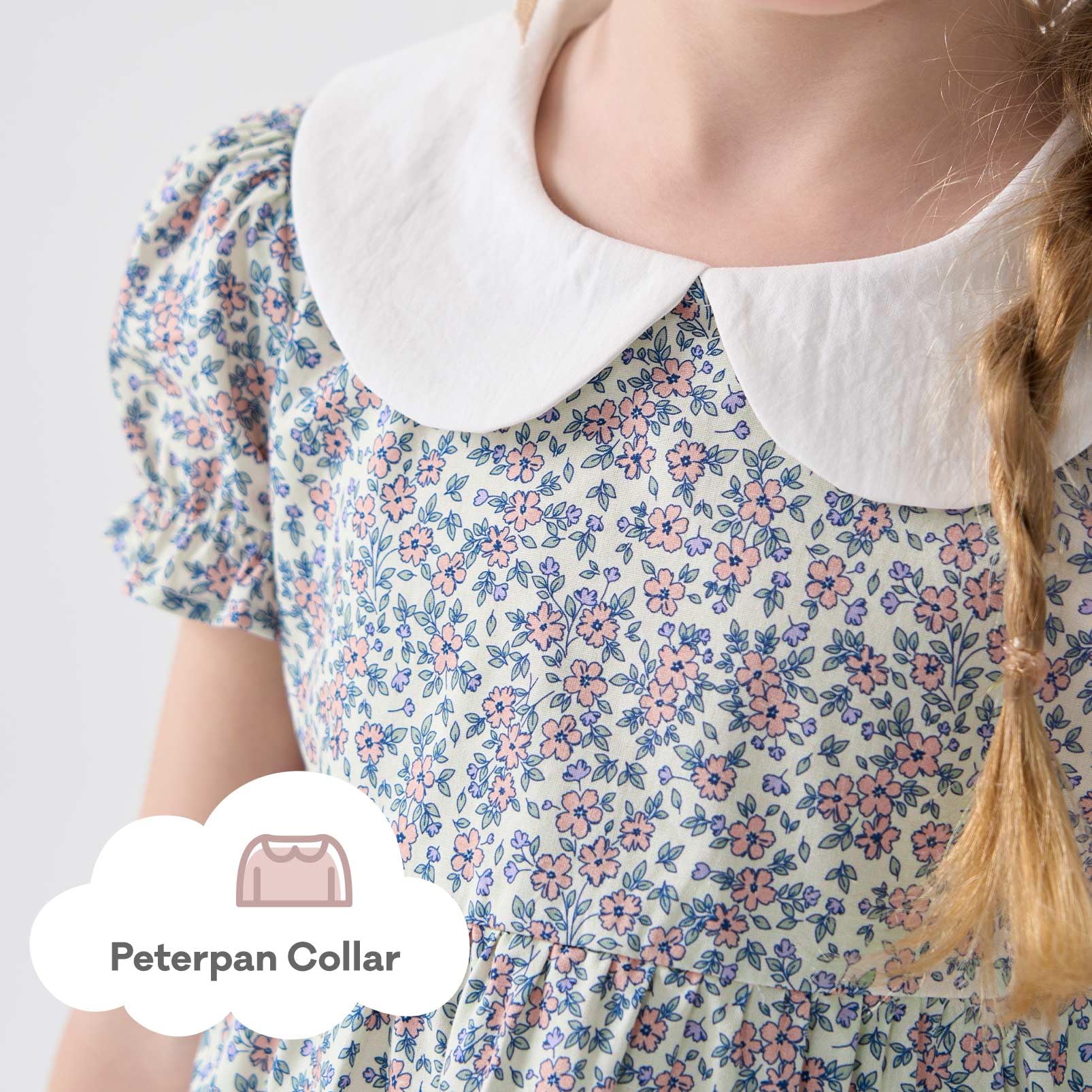 pureborn Baby Toddler Girl Woven Dress Short Sleeve Cotton Playwear Dresses 0-5T