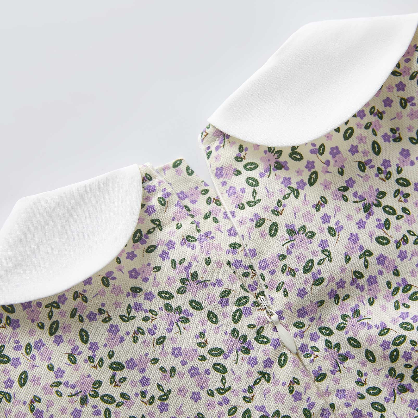 pureborn Baby Toddler Girl Woven Dress Short Sleeve Cotton Playwear Dresses 0-5T