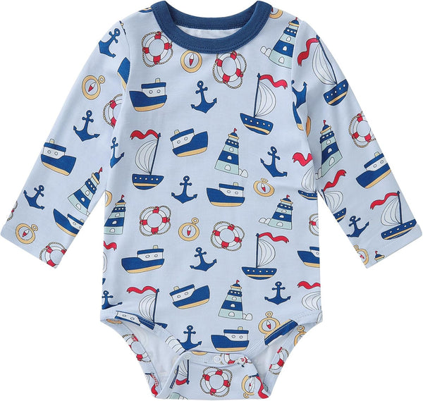 pureborn Baby Boys Girls Bodysuit Super Soft Cotton Romper 0-24 Months
