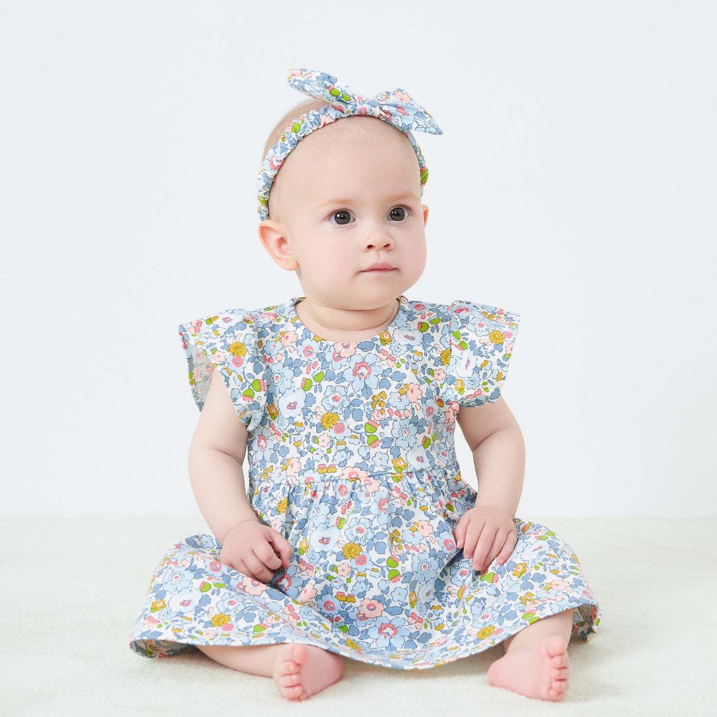 pureborn Baby Girls Dress with Bloomer Infant Girl Cotton Playwear Dress 0-24 Months