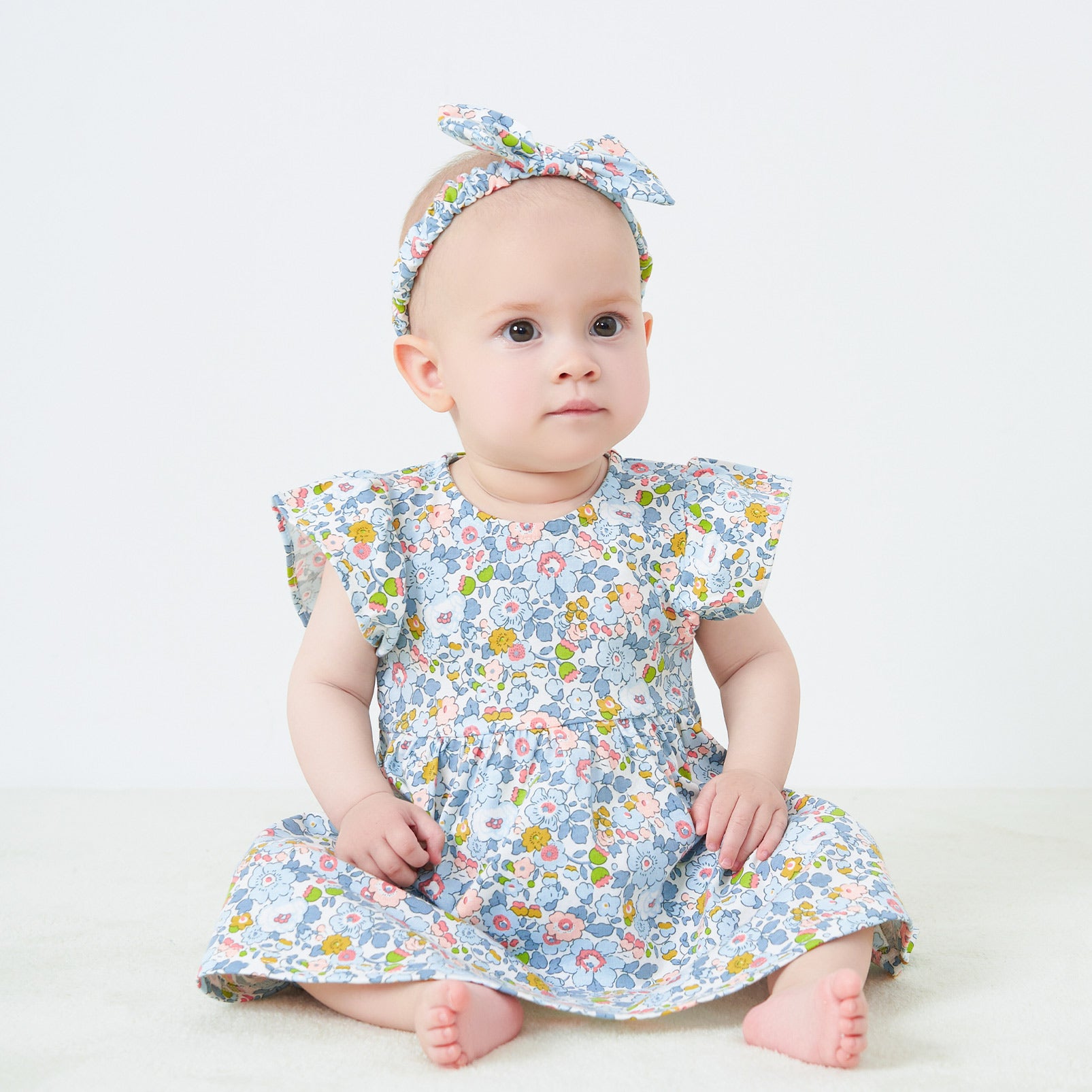 pureborn Baby Girls Dress with Bloomer Infant Girl Cotton Playwear Dress 0-24 Months