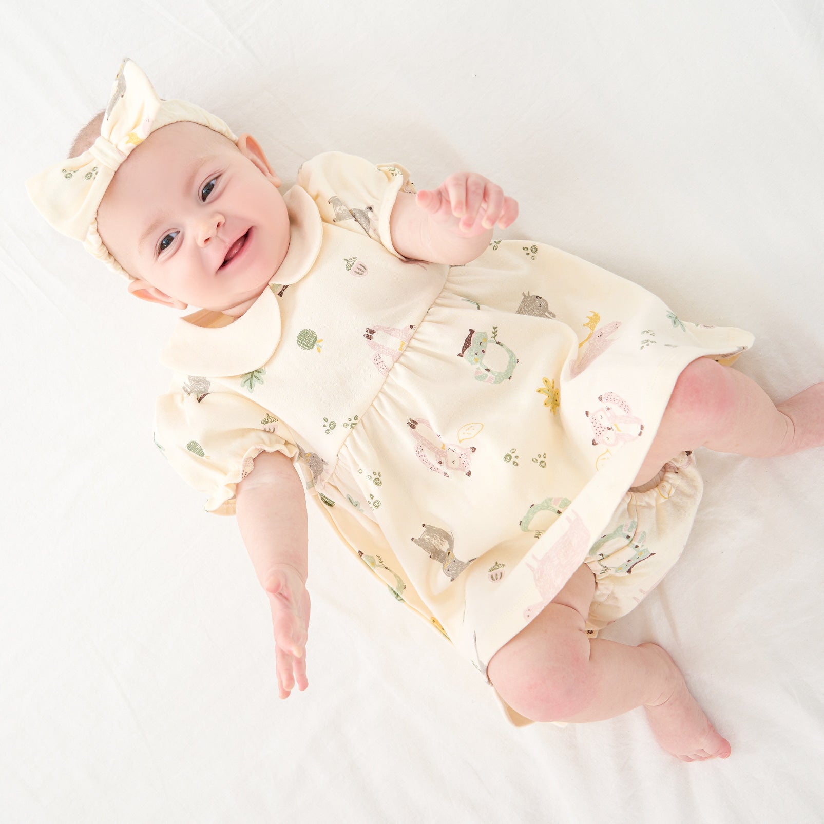 pureborn Baby Girls Dress with Bloomer Infant Girl Cotton Playwear Dress 0-24 Months