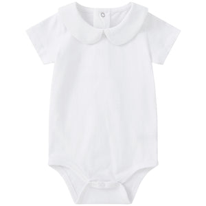 White Collared Short Sleeve