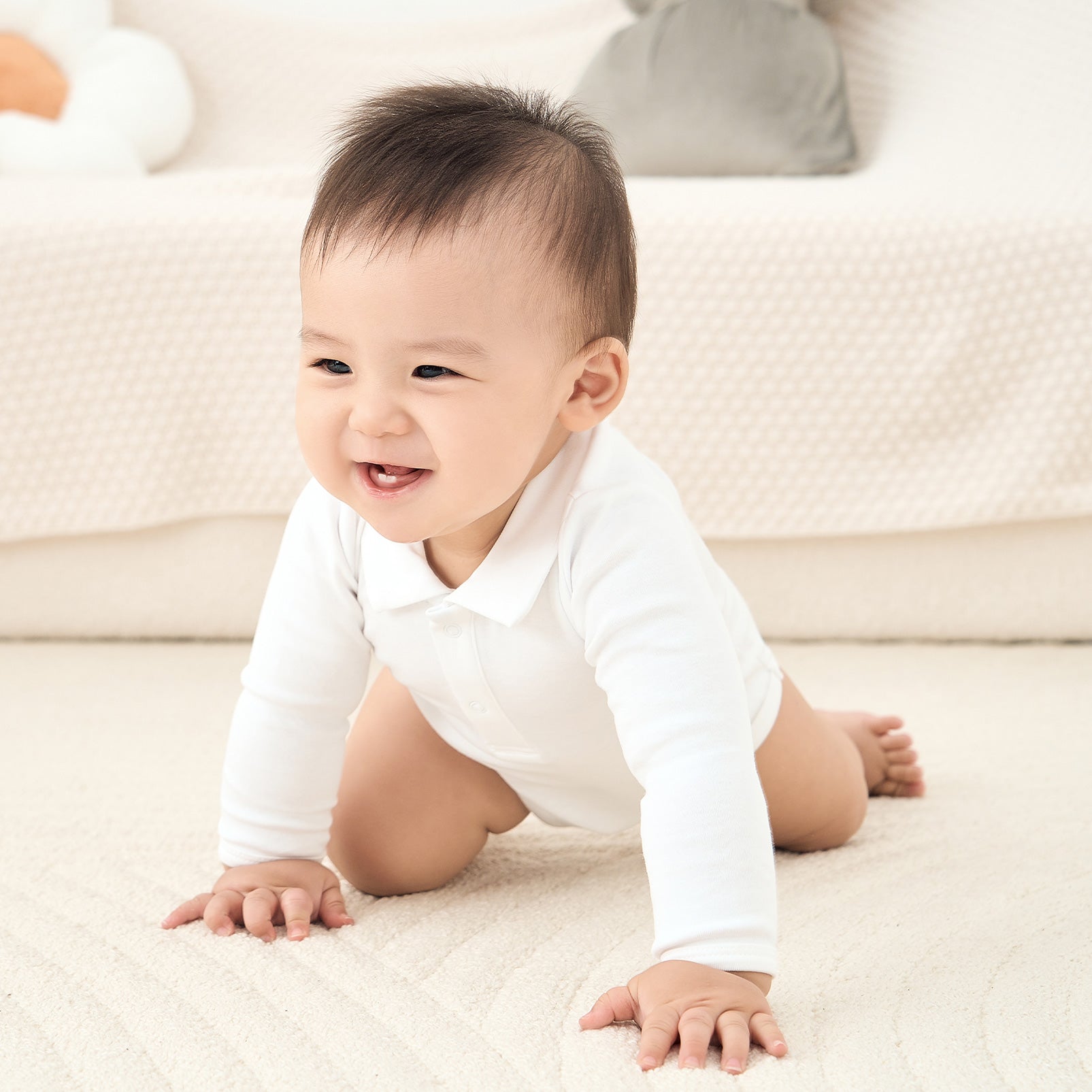 pureborn Baby Boys Girls Bodysuit Super Soft Cotton Romper 0-24 Months
