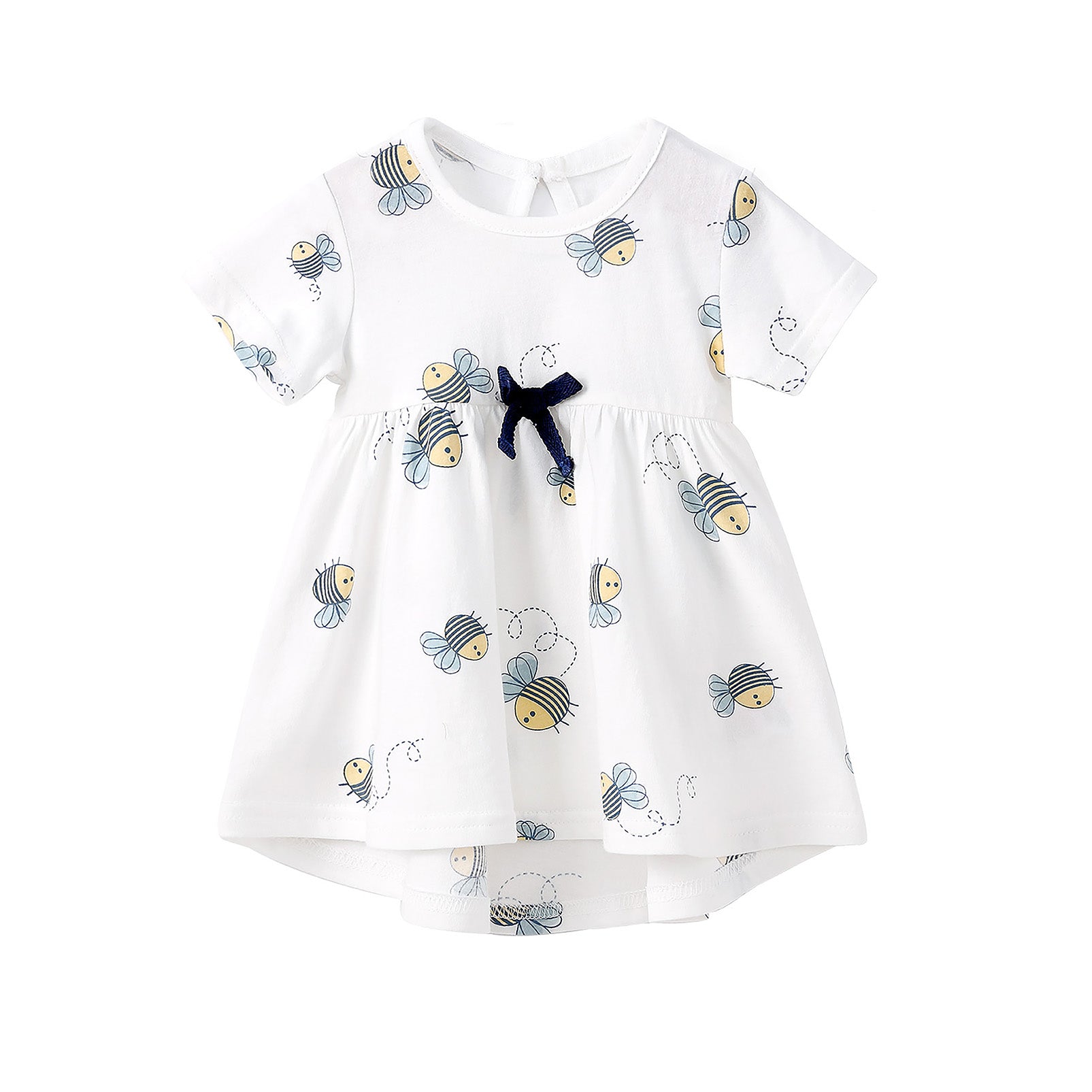 pureborn Baby Girls Dress with Bloomer Infant Girl Cotton Playwear Dress 0-24 Months