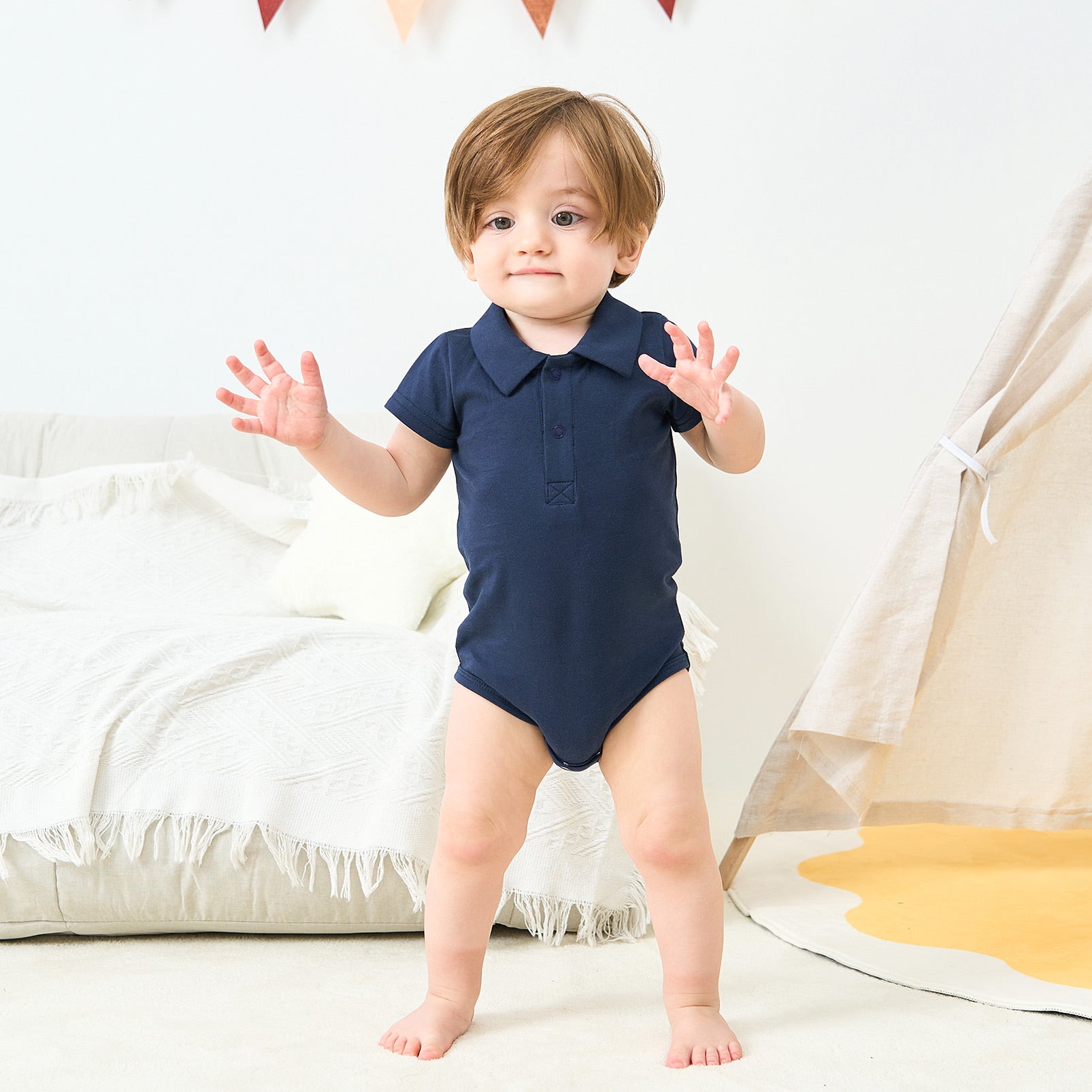 pureborn Baby Boys Girls Bodysuit Super Soft Cotton Romper 0-24 Months