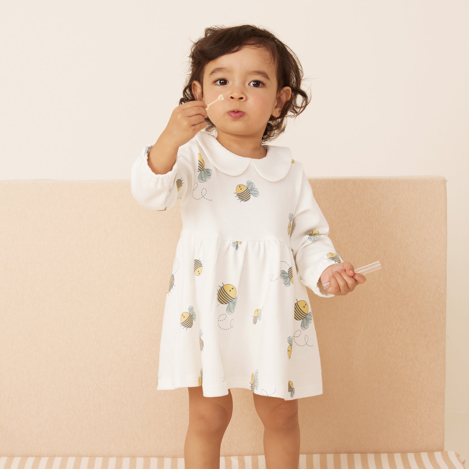pureborn Baby Girls Dress with Bloomer Infant Girl Cotton Playwear Dress 0-24 Months
