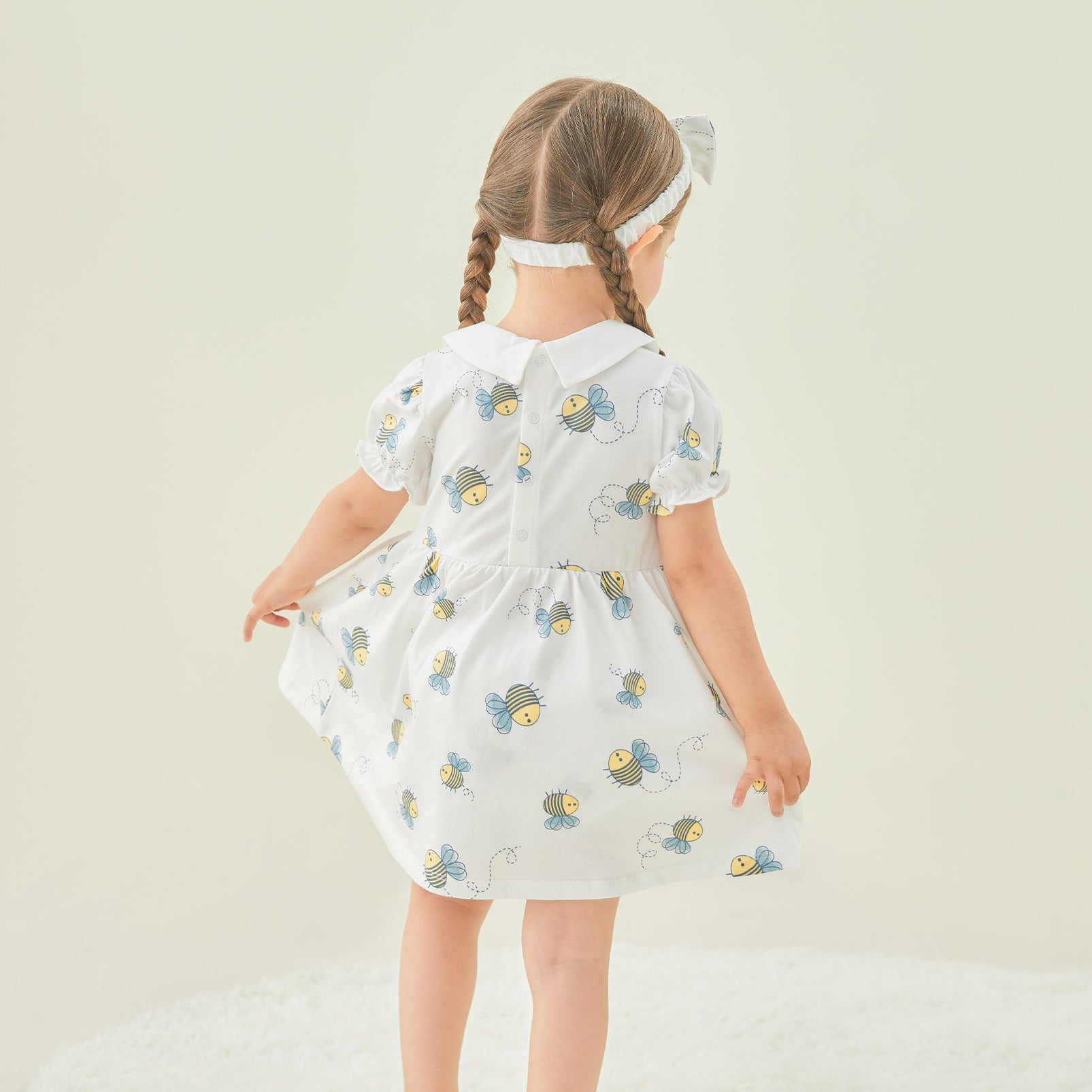 pureborn Baby Girls Dress with Bloomer Infant Girl Cotton Playwear Dress 0-24 Months