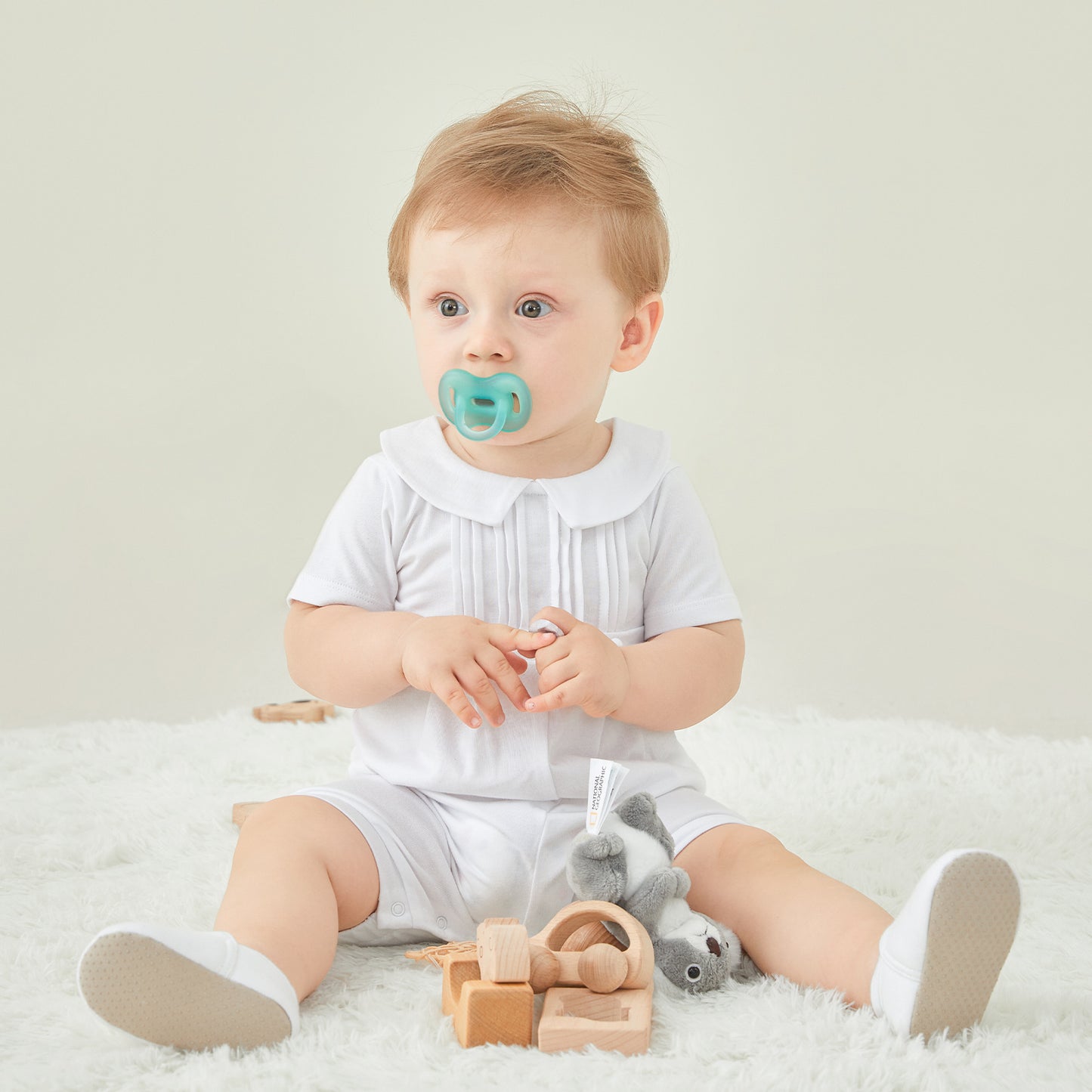 White Cross Baptism Outfit Long Sleeve