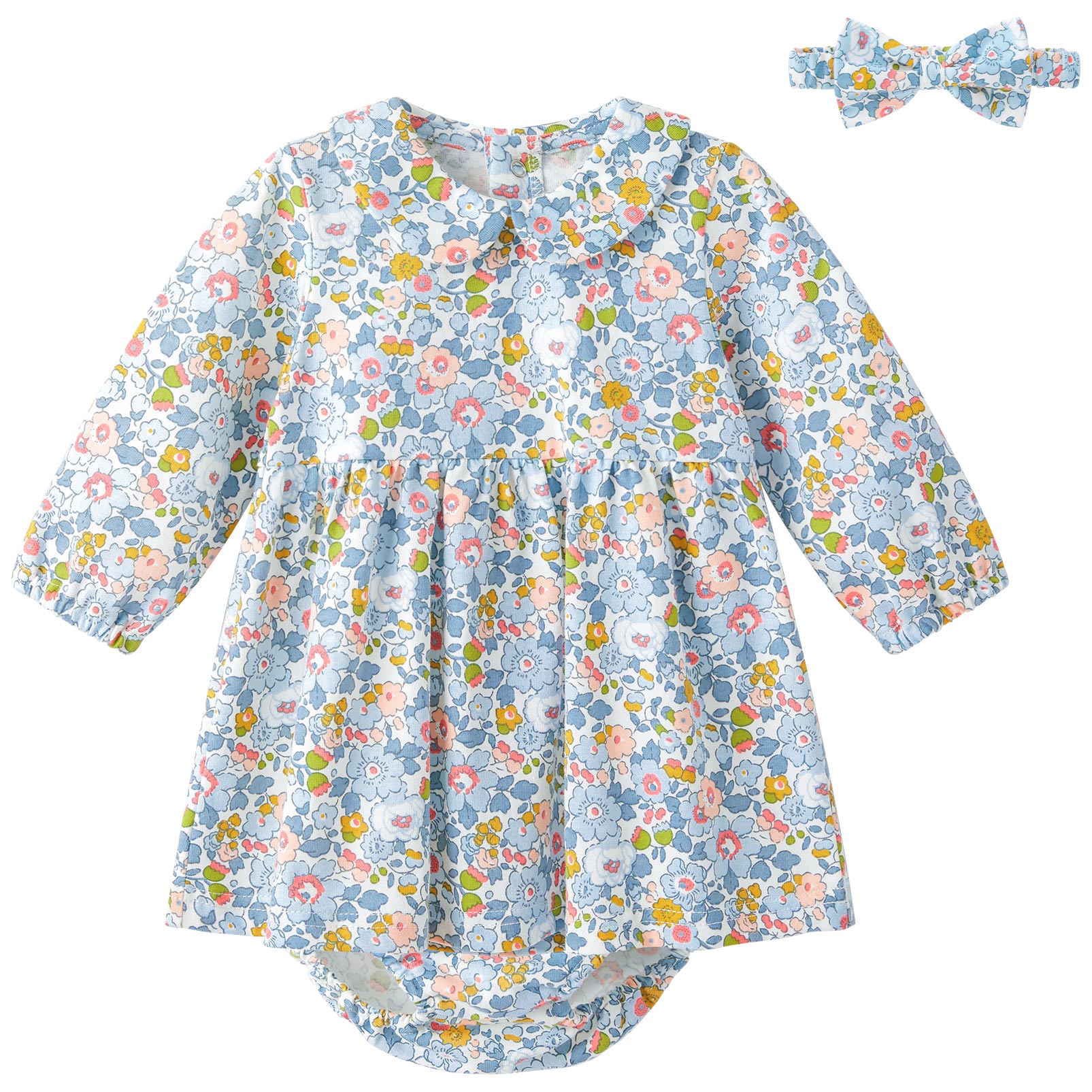 pureborn Baby Girls Dress with Bloomer Infant Girl Cotton Playwear Dress 0-24 Months