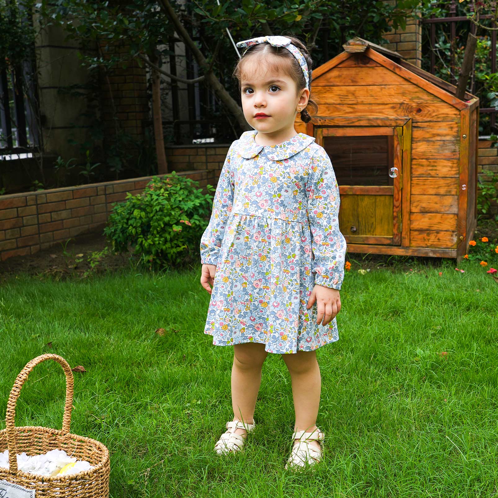 pureborn Baby Girls Dress with Bloomer Infant Girl Cotton Playwear Dress 0-24 Months