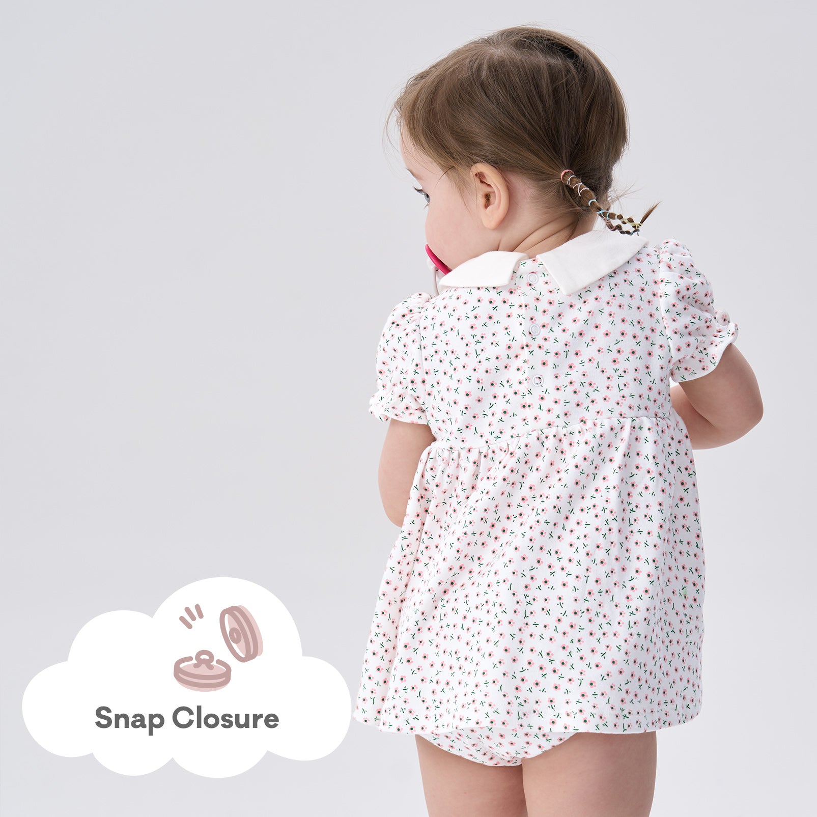 pureborn Baby Girls Dress with Bloomer Infant Girl Cotton Playwear Dress 0-24 Months