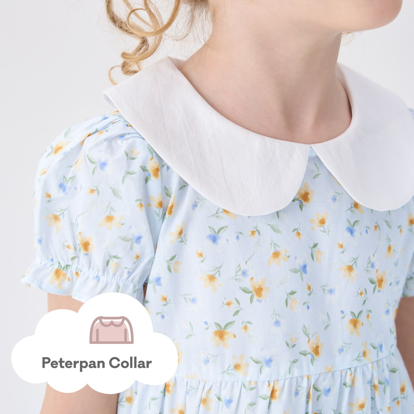 pureborn Baby Toddler Girl Woven Dress Short Sleeve Cotton Playwear Dresses 0-5T